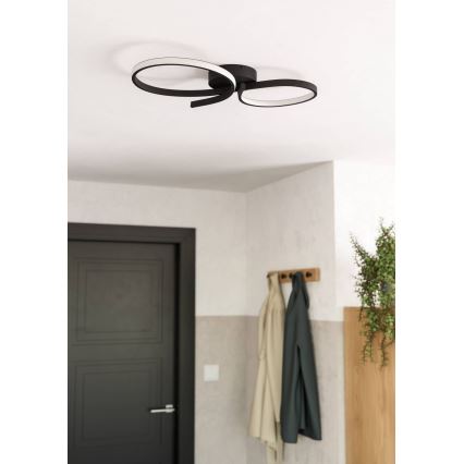Eglo - LED taklampa LED/21W/230V 3000K svart