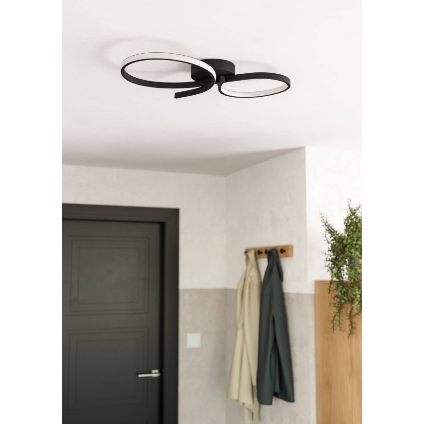 Eglo - LED taklampa LED/21W/230V 3000K svart