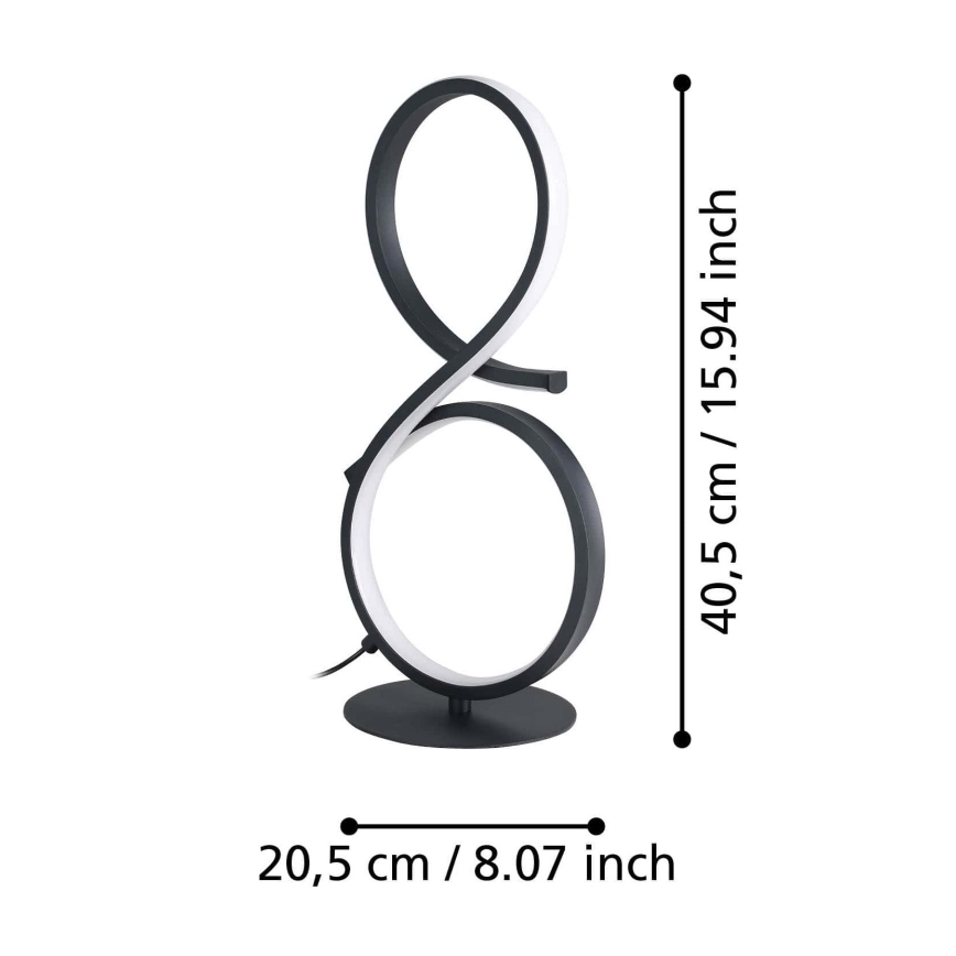 Eglo - LED bordslampa LED/11,4W/230V 3000K svart