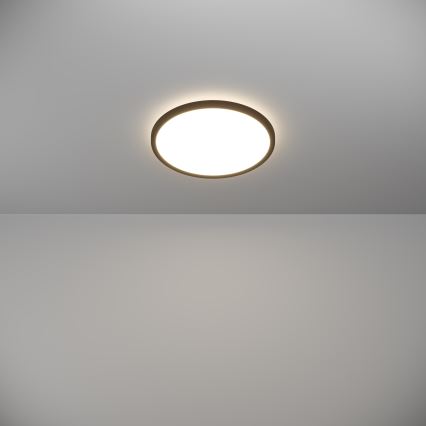 Eglo - LED taklampa för badrum LED/13,9W/230V 2700/4000/6500K diameter 30 cm IP44 svart