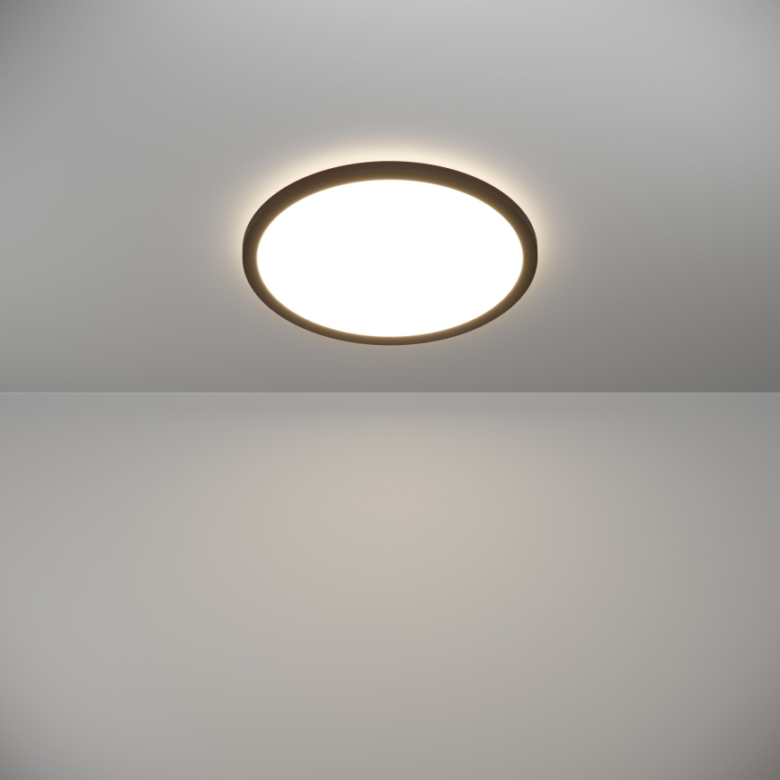 Eglo - LED taklampa för badrum LED/18,5W/230V 2700K/4000K/6500K diameter 38,9 cm IP44 svart