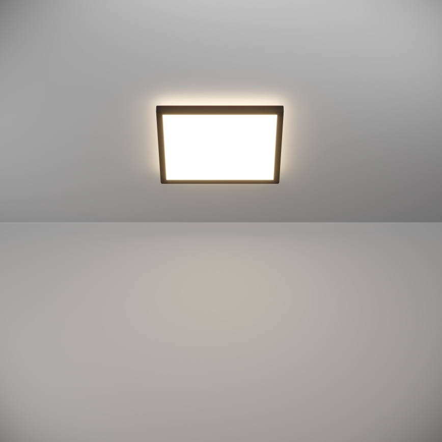 Eglo - LED taklampa för badrum LED/13,4W/230V 2700/4000/6500K 29x29 cm IP44 svart