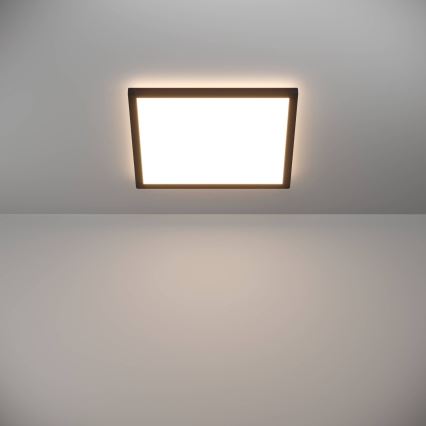 Eglo - LED taklampa för badrum LED/17,6W/230V 2700/4000/6500K 39x39 cm IP44 svart