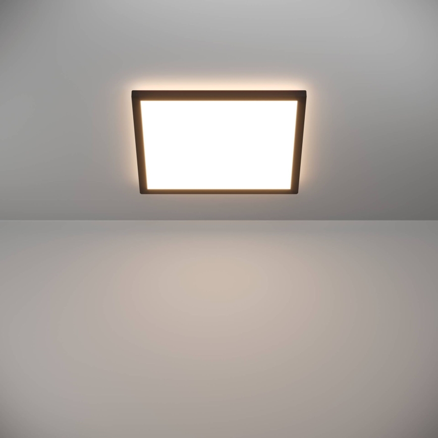 Eglo - LED taklampa för badrum LED/17,6W/230V 2700/4000/6500K 39x39 cm IP44 svart
