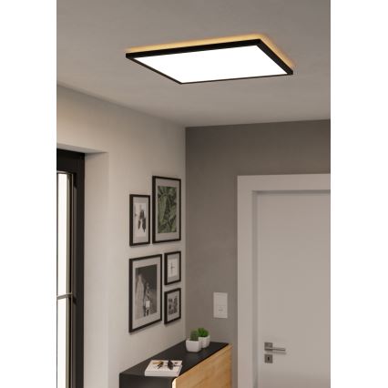 Eglo - LED taklampa för badrum LED/17W/230V 2700/4000/6500K 50x50 cm IP44 svart
