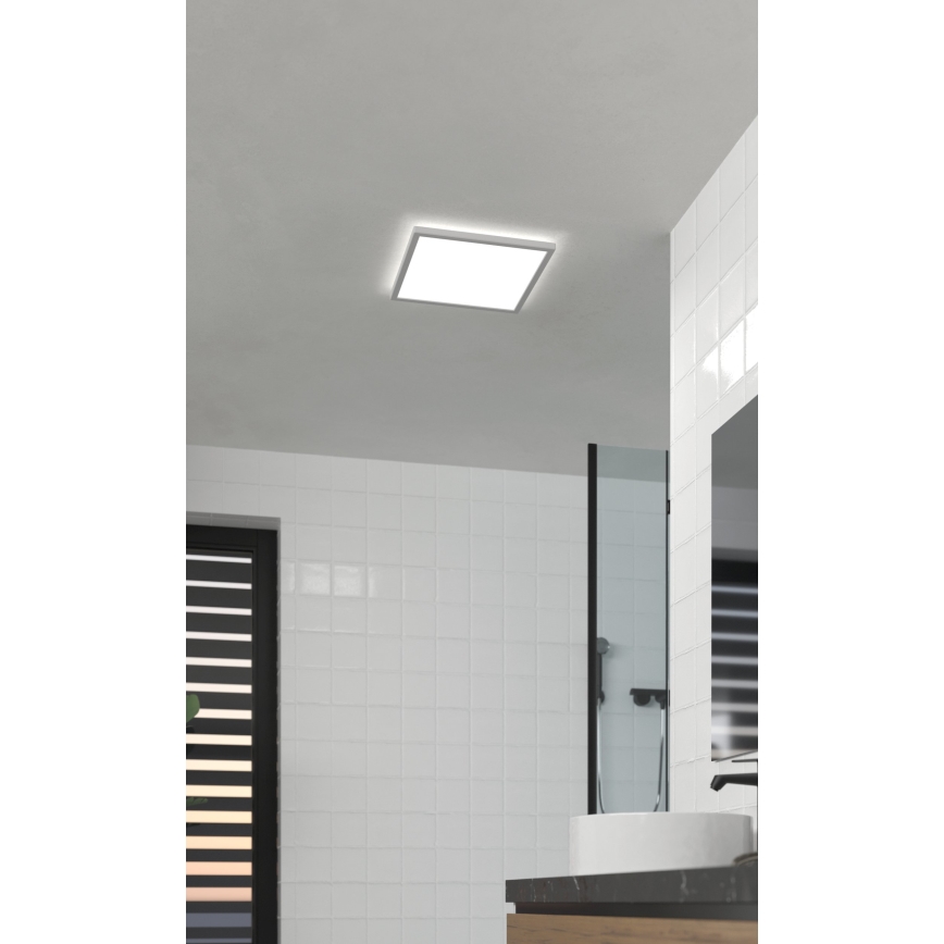Eglo - LED taklampa för badrum LED/17,6W/230V 2700K/4000K/6500K 39x39 cm IP44 vit