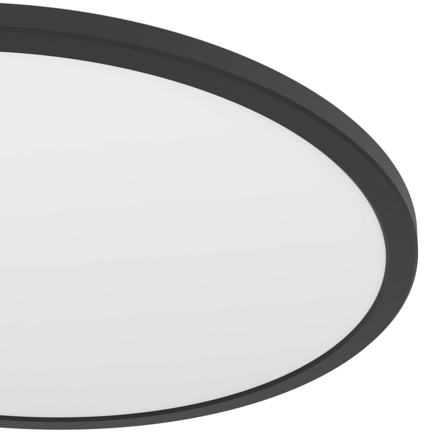 Eglo - LED ljusreglerad taklampa till badrum LED/16,8W/230V 2700-6500K diameter 50 cm IP44 svart + fjärrkontroll