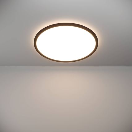 Eglo - LED ljusreglerad taklampa till badrum LED/16,8W/230V 2700-6500K diameter 50 cm IP44 svart + fjärrkontroll