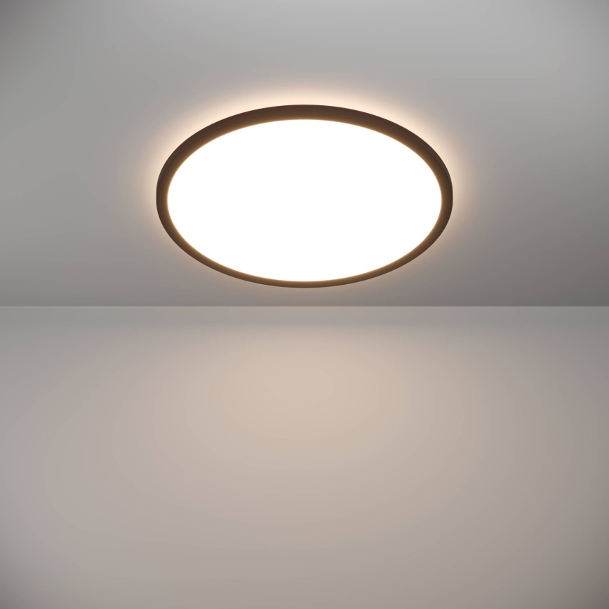 Eglo - LED ljusreglerad taklampa till badrum LED/16,8W/230V 2700-6500K diameter 50 cm IP44 svart + fjärrkontroll