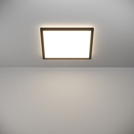 Eglo - LED ljusreglerad taklampa till badrum LED/17,6W/230V 2700-6500K 39x39 cm IP44 svart + fjärrkontroll