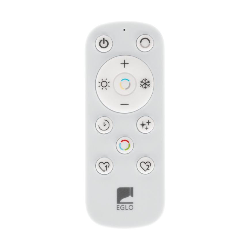 Eglo 901457 - LED ljusreglerad taklampa till badrum LED/17W/230V 2700-6500K 50x50 cm IP44 svart + fjärrkontroll