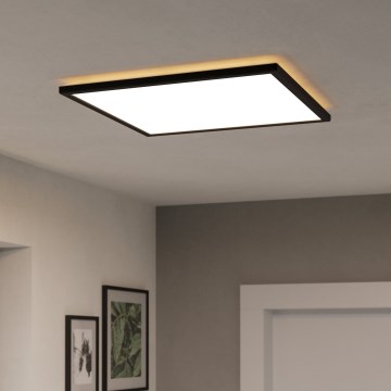 Eglo 901457 - LED ljusreglerad taklampa till badrum LED/17W/230V 2700-6500K 50x50 cm IP44 svart + fjärrkontroll