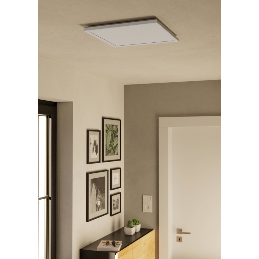 Eglo - LED ljusreglerad taklampa till badrum LED/17,6W/230V 2700-6500K 39x39 cm IP44 vit + fjärrkontroll