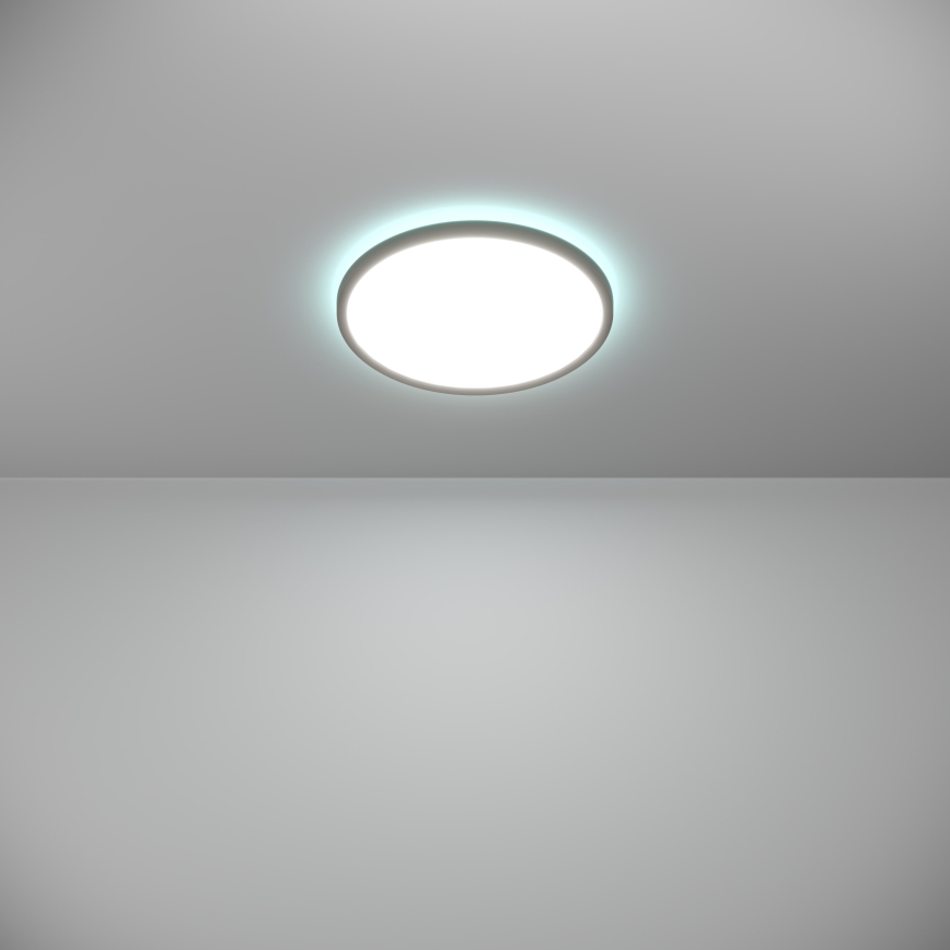 Eglo - LED RGBW Ljusreglerad vägglampa för badrum LED/13,9W/230V 2700-6500K diameter 30 cm IP44 svart ZigBee