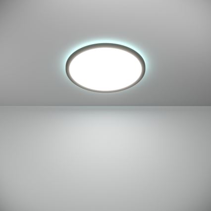 Eglo - LED RGBW Ljusreglerad vägglampa för badrum LED/18,5W/230V 2700-6500K pr.38,9cm IP44 svart ZigBee