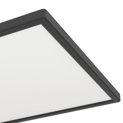 Eglo - LED RGBW Ljusreglerad vägglampa för badrum LED/17,2W/230V 2700-6500K 30x57cm IP44 svart ZigBee