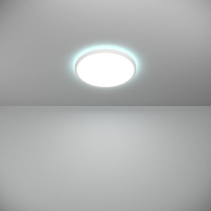 Eglo - LED RGBW Ljusreglerad vägglampa för badrum LED/13,9W/230V 2700-6500K diameter 30 cm IP44 vit ZigBee