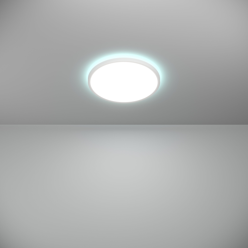 Eglo - LED RGBW Ljusreglerad vägglampa för badrum LED/13,9W/230V 2700-6500K diameter 30 cm IP44 vit ZigBee