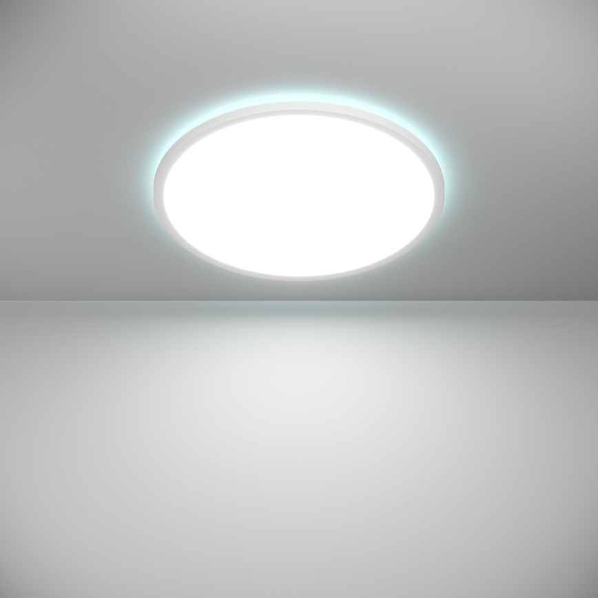 Eglo - LED RGBW Ljusreglerad vägglampa för badrum LED/16,8W/230V 2700-6500K diameter 50 cm IP44 vit ZigBee
