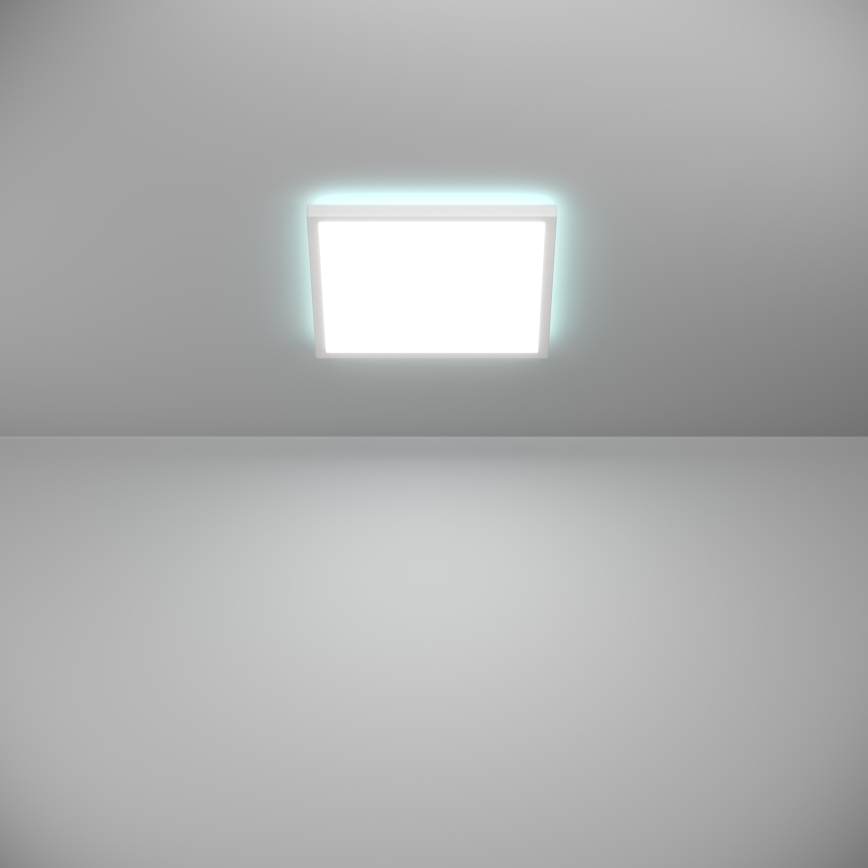 Eglo - LED RGBW Ljusreglerad vägglampa för badrum LED/13,4W/230V 2700-6500K 29x29 cm IP44 vit ZigBee