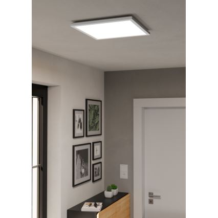 Eglo - LED RGBW Ljusreglerad vägglampa för badrum LED/17,6W/230V 2700-6500K 39x39 cm IP44 vit ZigBee