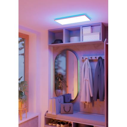 Eglo - LED RGBW Ljusreglerad vägglampa för badrum LED/17,2W/230V 2700-6500K 30x57cm IP44 vit ZigBee