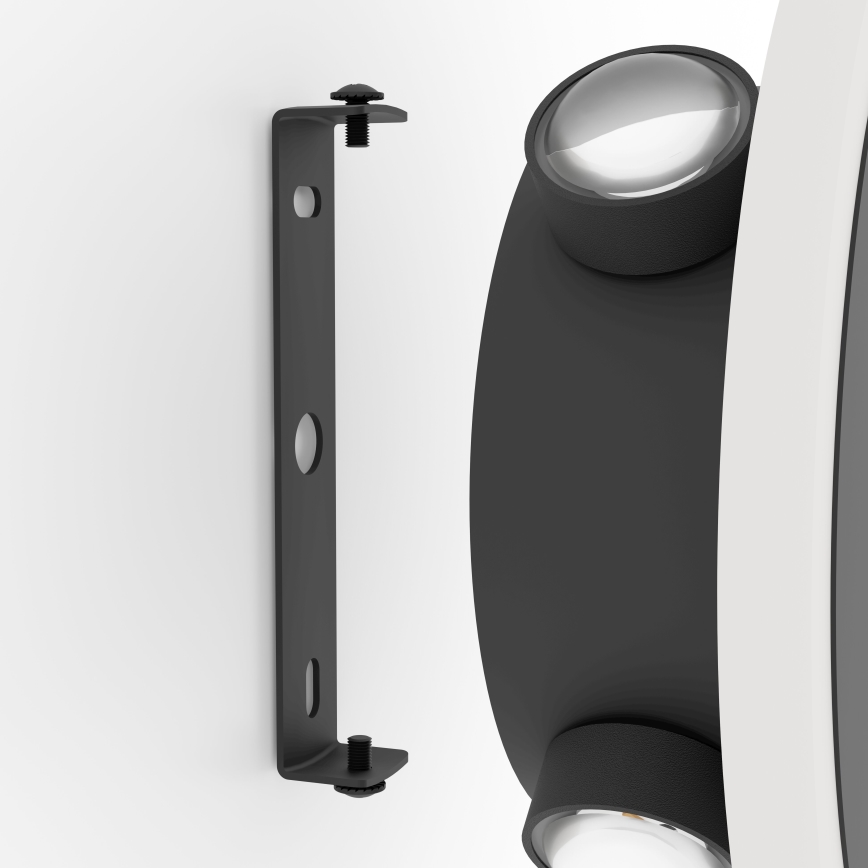 Eglo - LED väggbelysning LED/12W/230V 3000K diameter 17 cm svart
