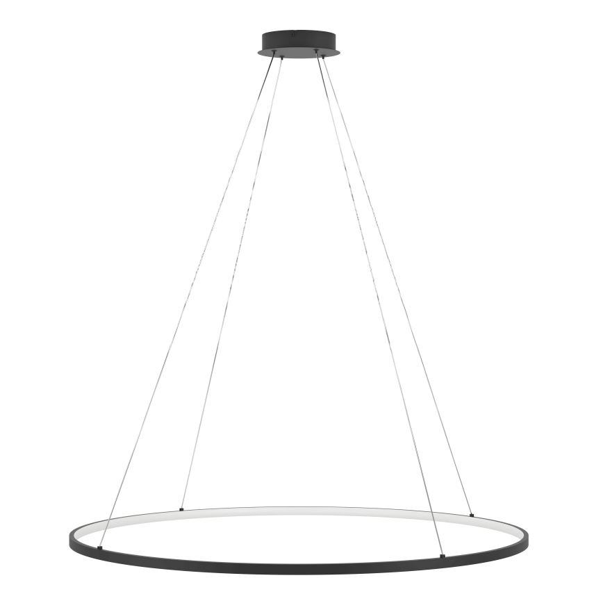 Eglo - LED ljusreglerad ljuskrona på textilsladd LED/40W/230V 2700-6500K svart + fjärrkontroll