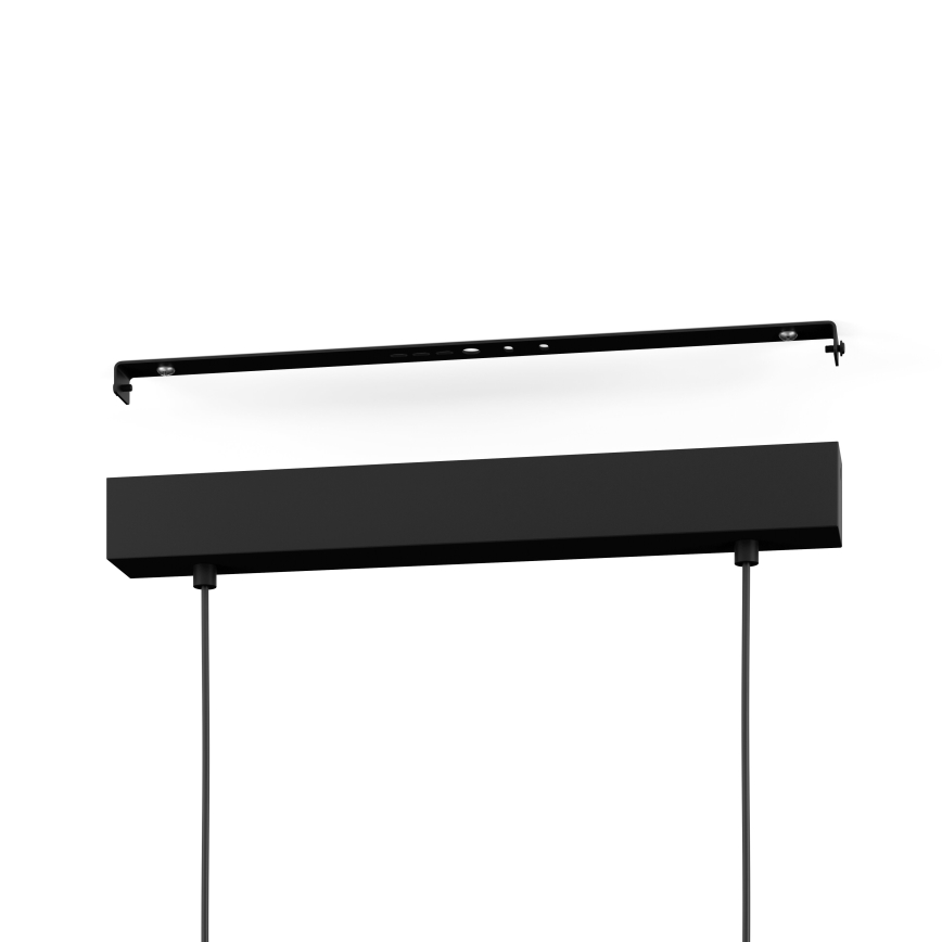 Eglo - LED ljusreglerad ljuskrona på textilsladd 2xLED/12,5W/230V+1xLED/15,5W 3000K beige/svart