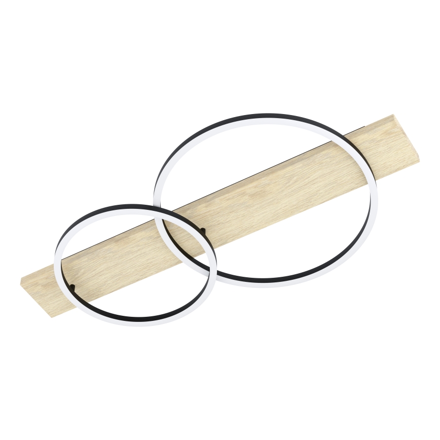 Eglo - LED taklampa 2xLED/12W/230V 3000K beige/svart