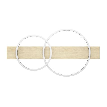 Eglo - LED taklampa 2xLED/12W/230V 3000K beige/svart