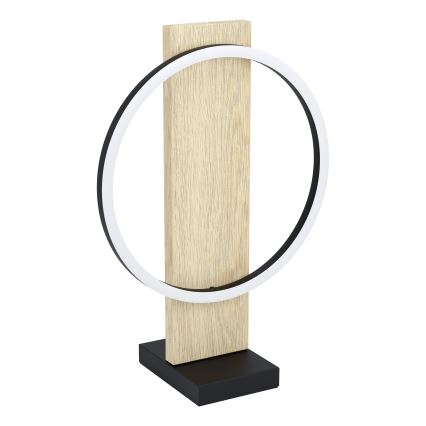 Eglo - LED bordslampa LED/12W/230V 3000K beige/svart