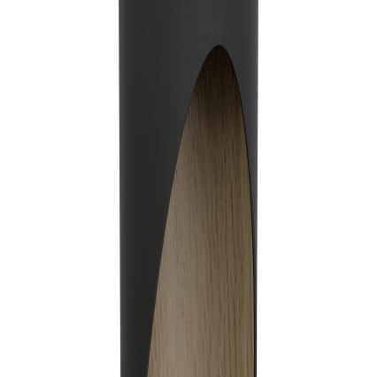Eglo - LED ljuskrona med textilsladd 4xGU10/4,5W/230V 3000K svart/brun
