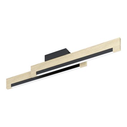 Eglo - LED Dimbar taklampa 2xLED/10W/230V 3000K svart/beige