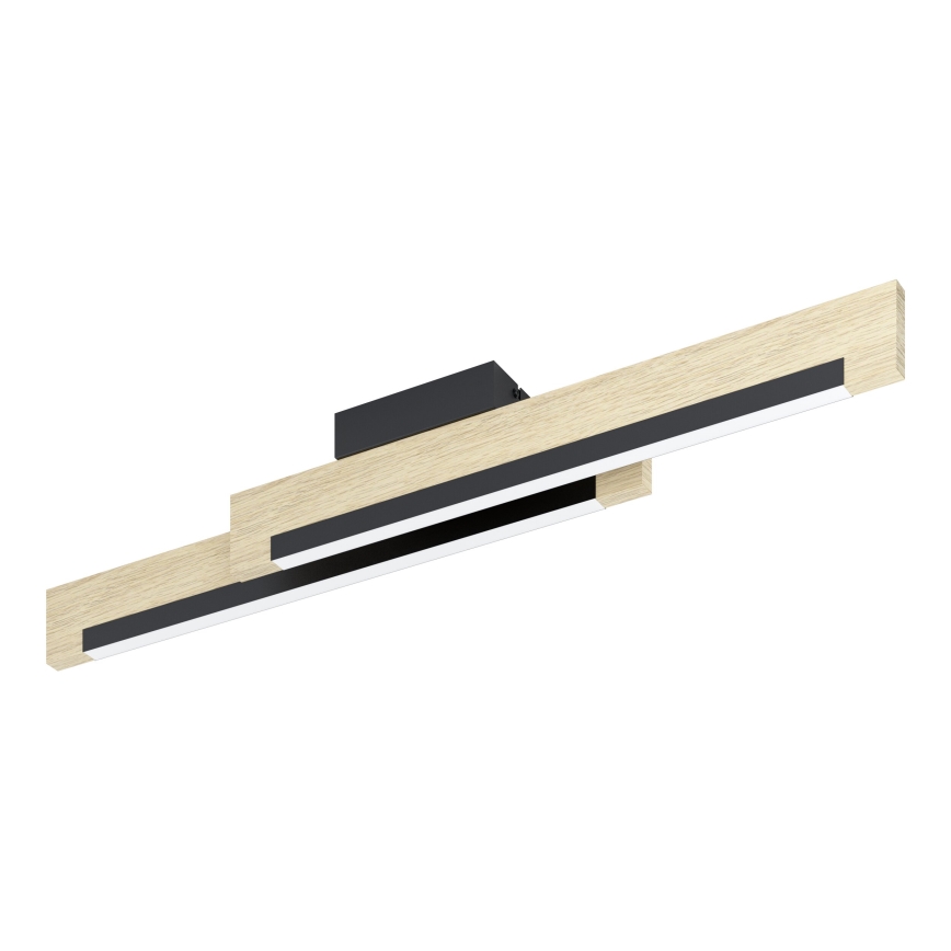 Eglo - LED Dimbar taklampa 2xLED/10W/230V 3000K svart/beige