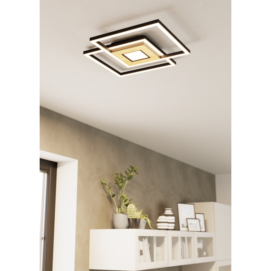 Eglo - LED Dimbar taklampa 2xLED/17W/230V +1xLED/4,2W 2700-6500K + fjärrkontroll