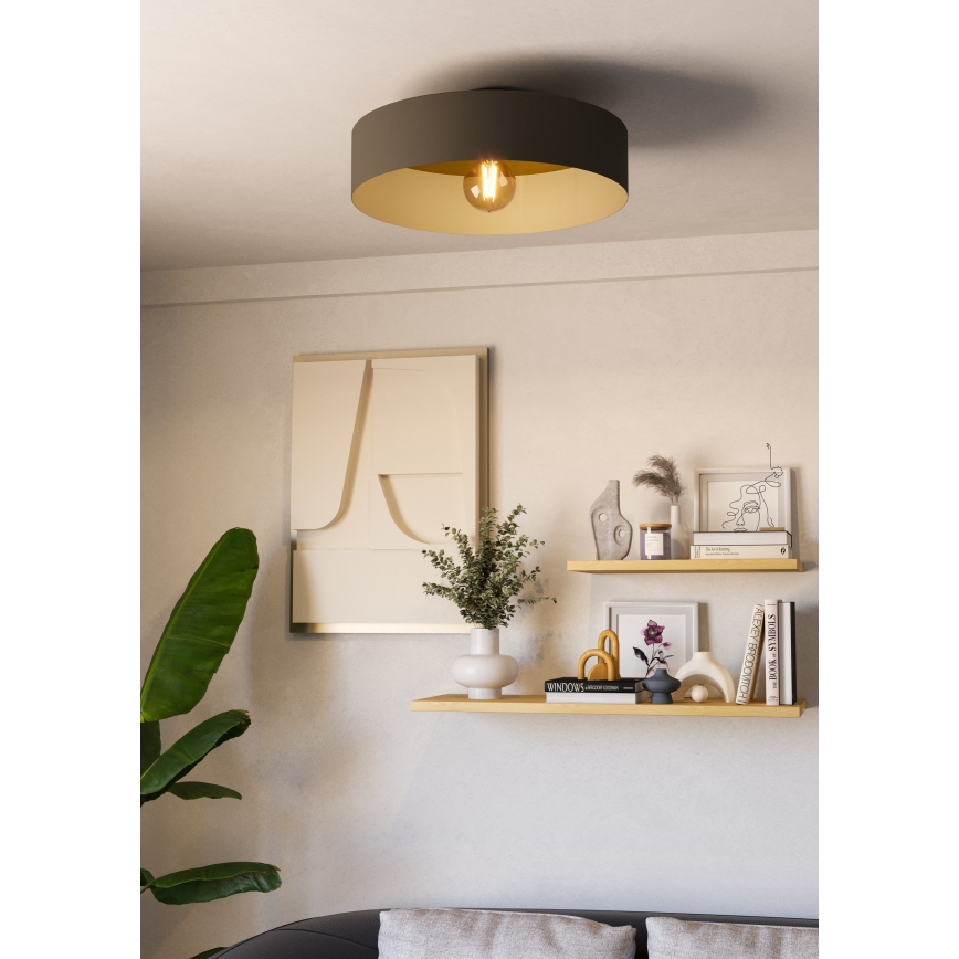 Eglo - Taklampa 1xE27/40W/230V grå
