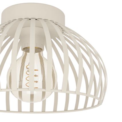 Eglo - Taklampa 1xE27/40W/230V diameter 28 cm grädde