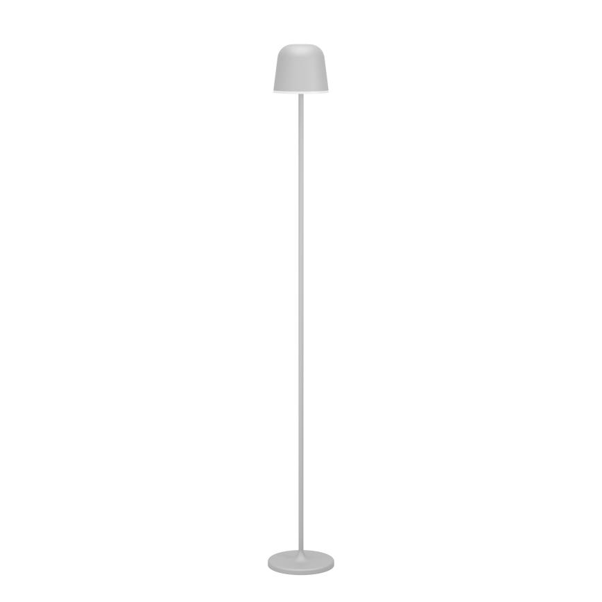 Eglo - LED Ljusreglerad utomhus uppladdningsbar golvlampa LED/4,3W/5V 2400/3000/4000K IP54 grå
