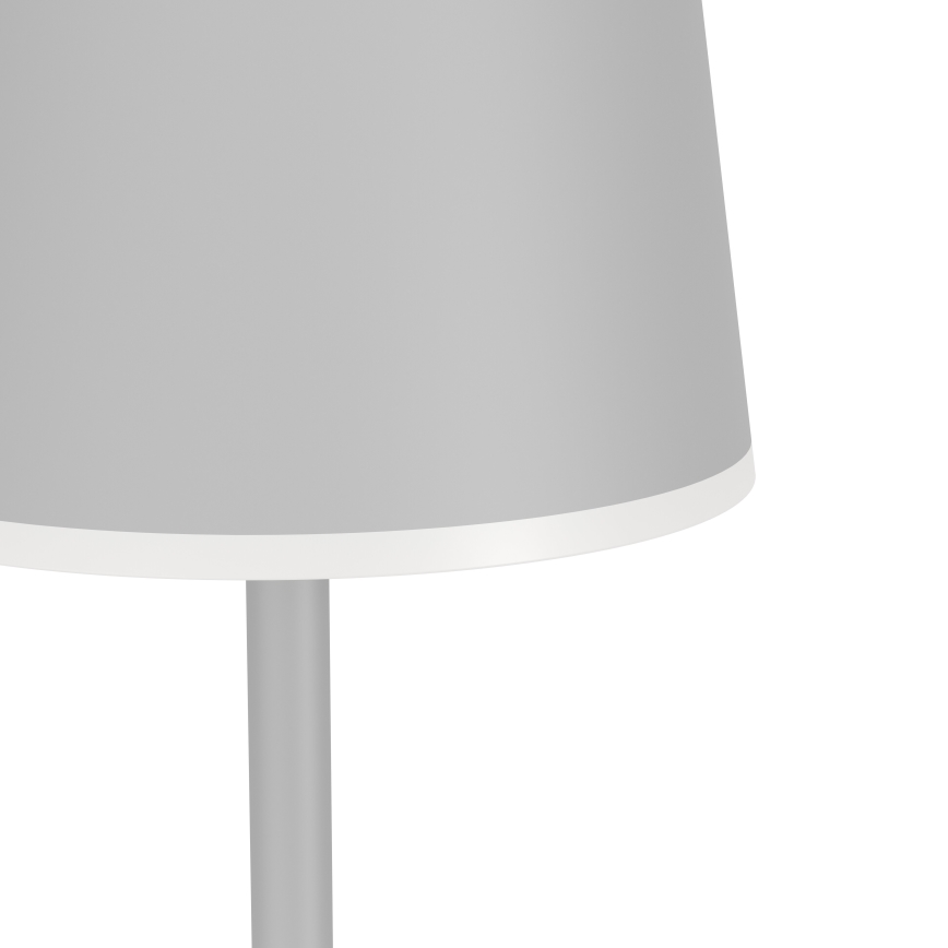Eglo - LED Ljusreglerad utomhus uppladdningsbar golvlampa LED/4,3W/5V 2400/3000/4000K IP54 grå