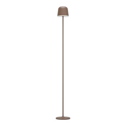 Eglo - LED Ljusreglerad utomhus uppladdningsbar golvlampa LED/4,3W/230V 2400/3000/4000K IP54 brun