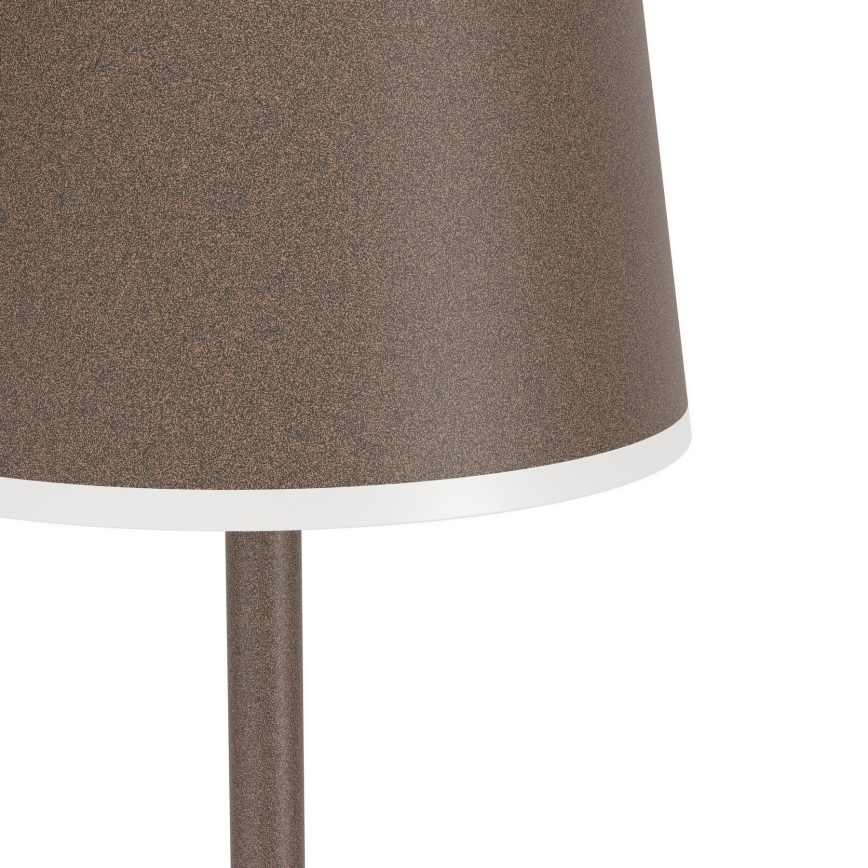 Eglo - LED Ljusreglerad utomhus uppladdningsbar golvlampa LED/4,3W/230V 2400/3000/4000K IP54 brun