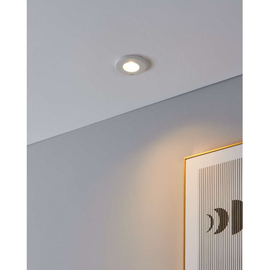 Eglo - KIT 3xLED Badrum infälld lampa 1xGU10/4W/230V IP44 vit