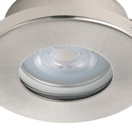 Eglo - KIT 3xLED Badrum infälld lampa 1xGU10/4W/230V IP44 matt krom