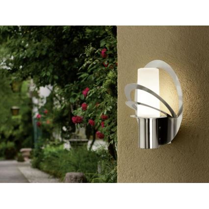 EGLO 90183 - Utomhus Väggbelysning AVELLINO 1xE27/60W vit