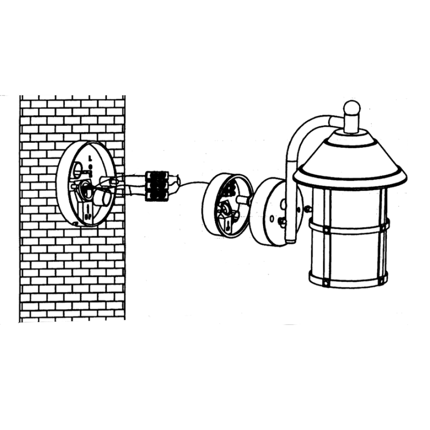EGLO 90184 - Utomhus Väggbelysning SAN TELMO 1xE27/60W/230V
