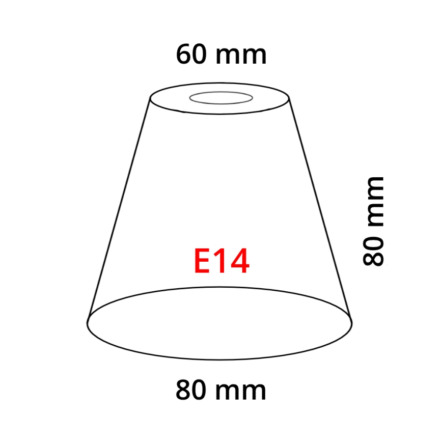 Eglo 902262 - Lampskärm MY CHOICE E14 diameter 8 cm