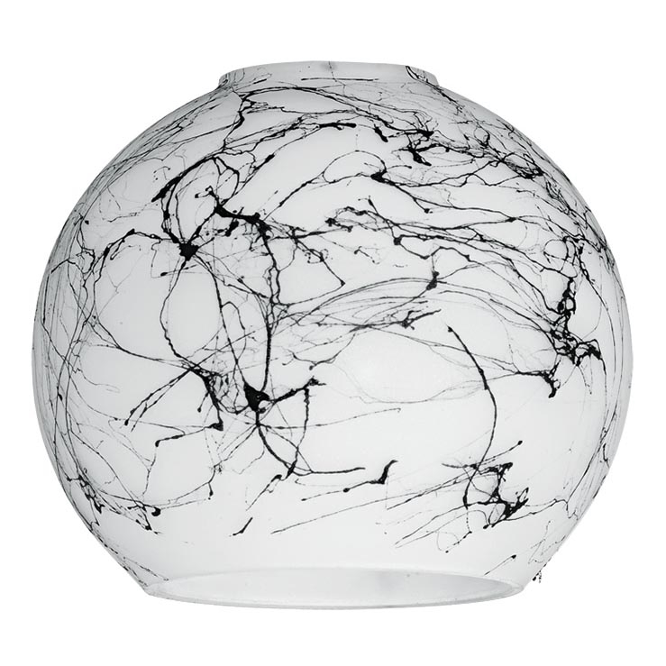 Eglo 90252 - Lampskärm MY CHOICE svart och vit E14 diameter 9 cm