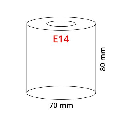 Eglo 90858 - Lampskärm för taklampa, bordslampa, takarmatur och spotlampa MY CHOICE E14 Ø 7 cm svart-vit