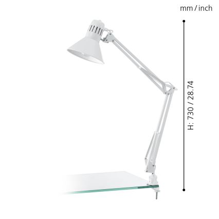 Eglo 90872 - Bordslampa FRIMO 1xE27/40W/230V